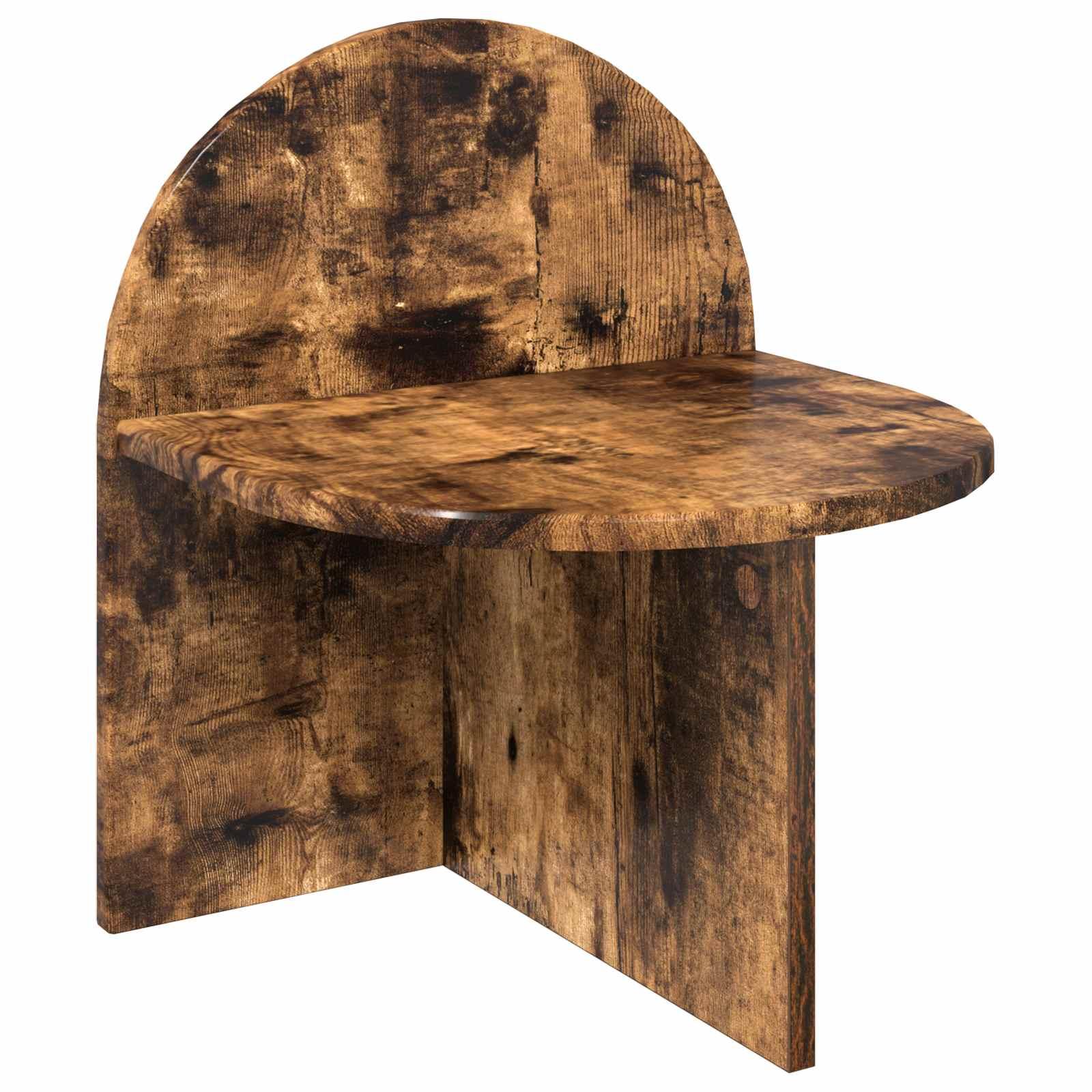 Sengebord Røget Eg 40 x 35,5 x 45,5 cm Konstrueret træ billede
