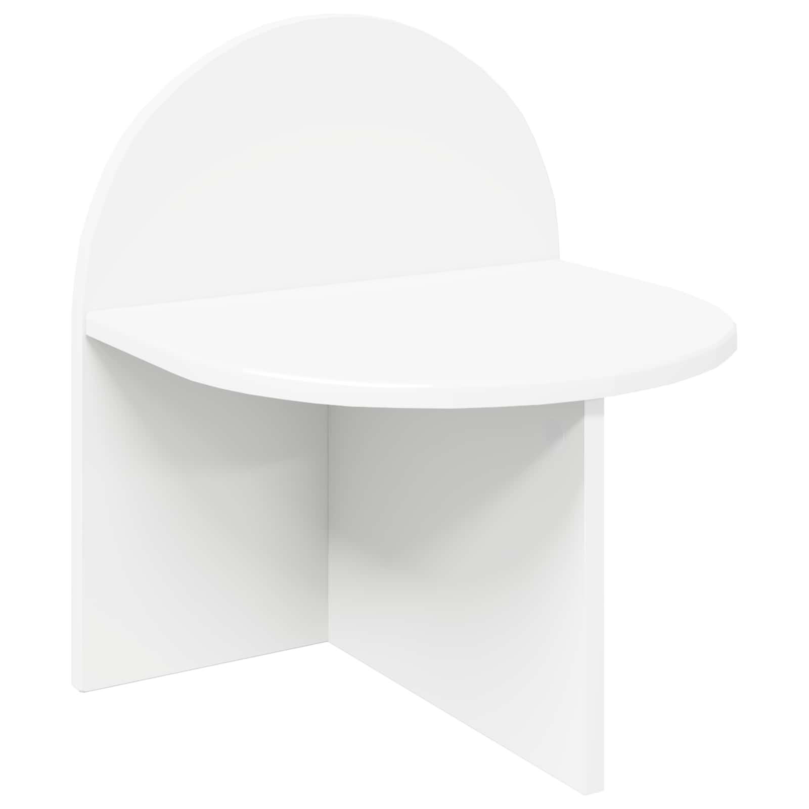 Sengebord Hvid 40 x 35,5 x 45,5 cm Konstrueret træ billede