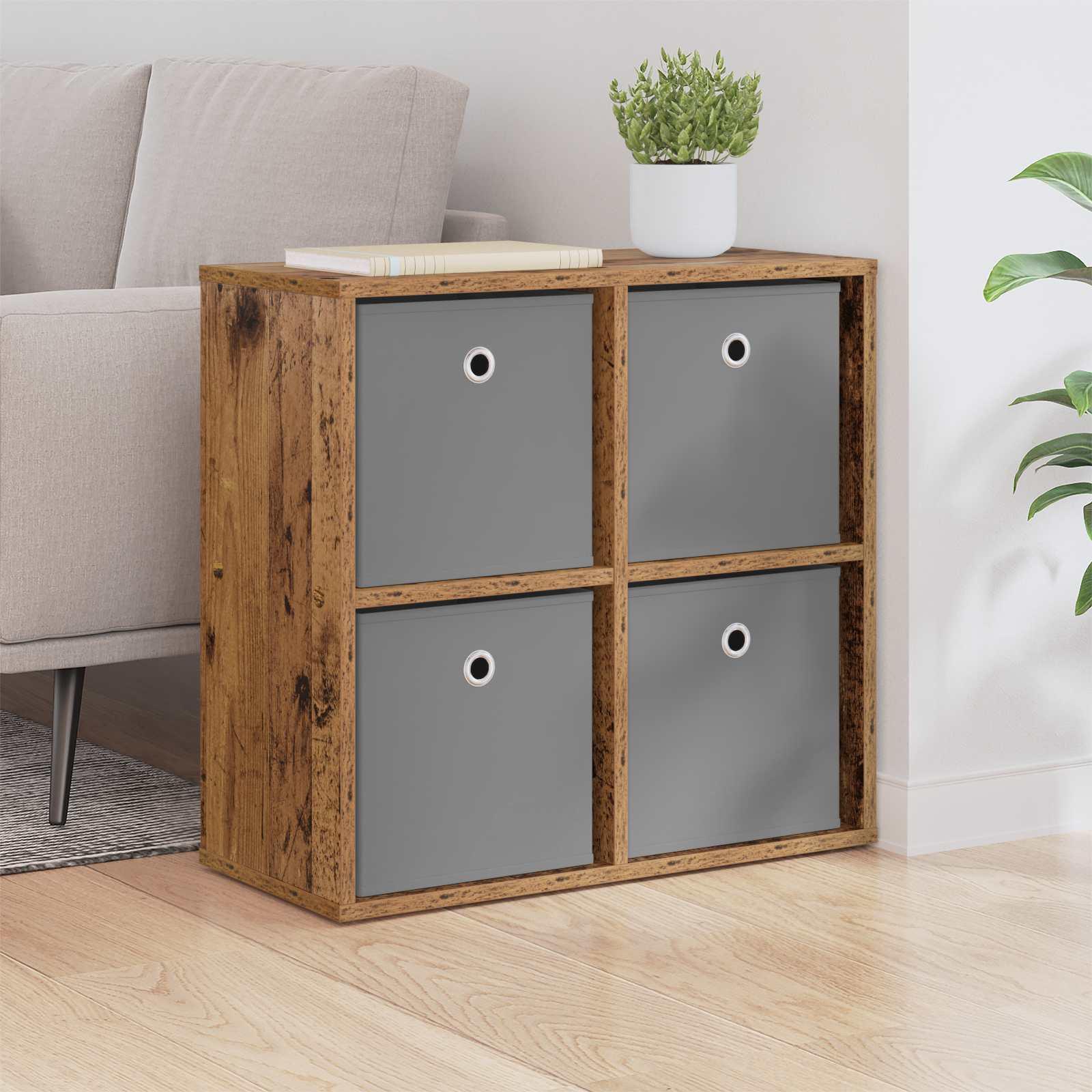 Sidebord med skuffe Gammelt træ 59,5 x 27 x 57 cm billede