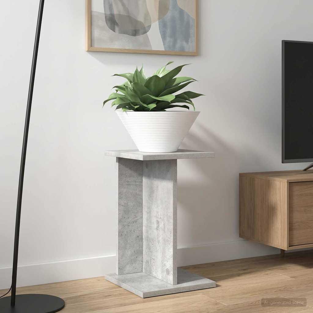 Planteholder i betongrå - konstrueret træ 25 × 25,5 × 40,5 cm