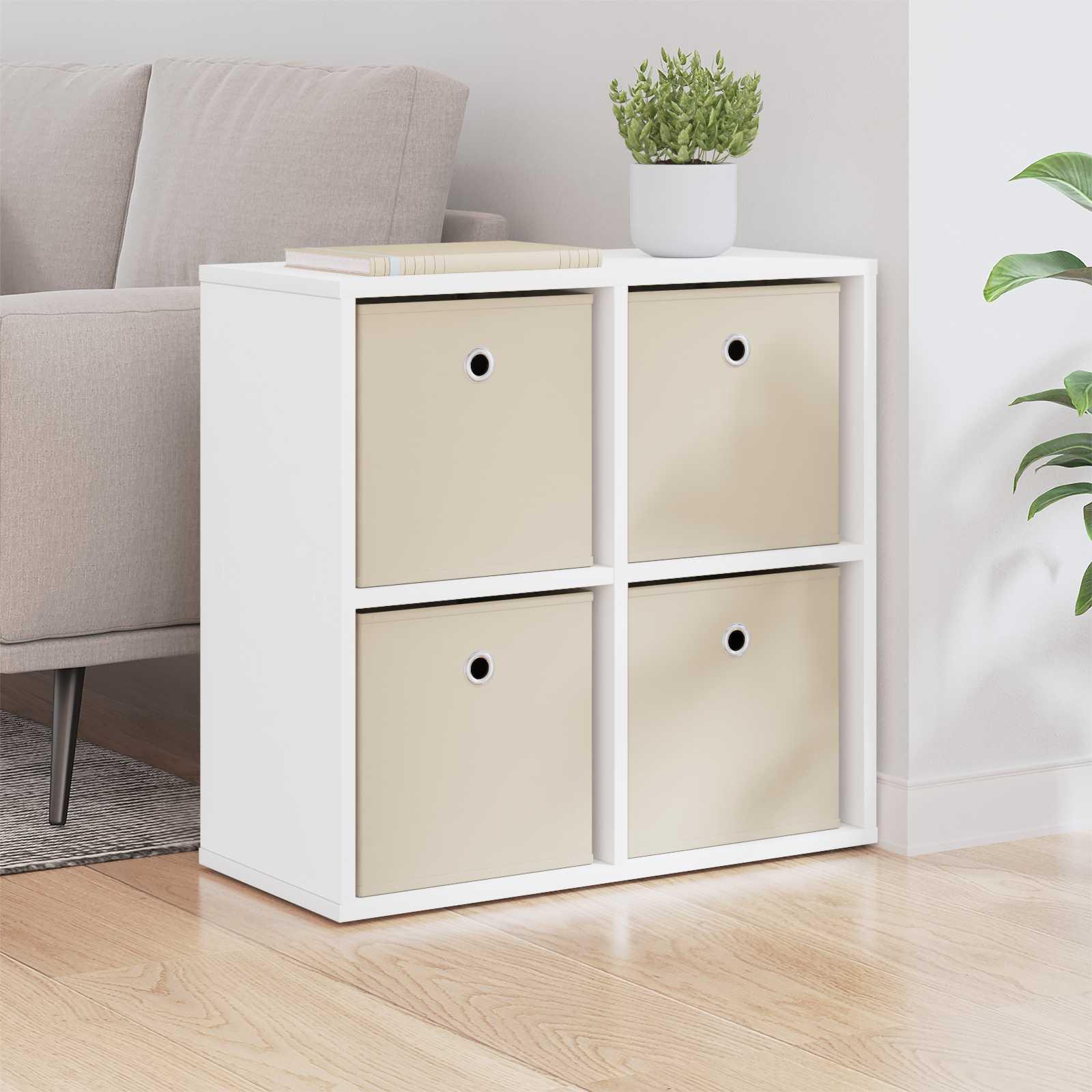 Sidebord med skuffe Hvid 59,5 x 27 x 57 cm billede