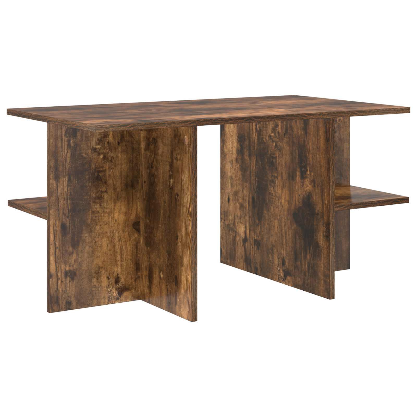 Sofabord Røget Eg 87 x 50 x 45 cm Konstrueret træ billede