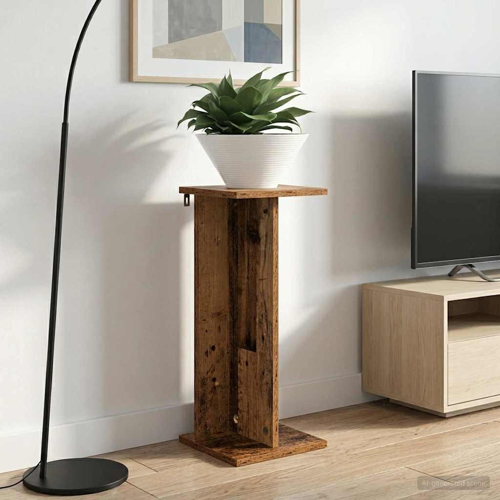 Planteholder 2 stk Gammelt træ 25 x 25,5 x 60,5 cm billede