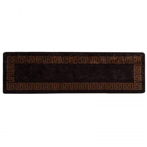 Løber tæppe MARSA - sort 80 × 350 cm, polyester med skridsikker PVC