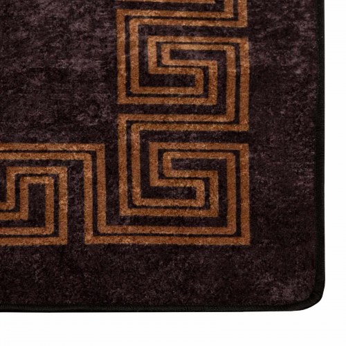 Løber tæppe MARSA - sort 80 × 350 cm, polyester med skridsikker PVC