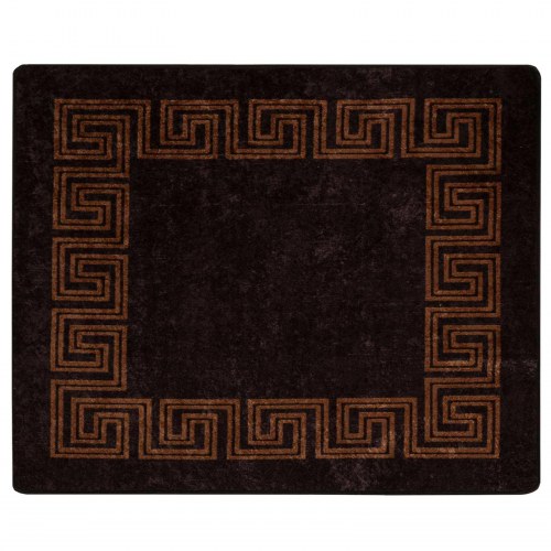 Løber tæppe MARSA - sort 80 × 100 cm, polyester med skridsikker PVC-bagside