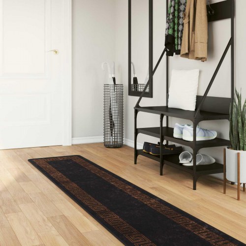 Løber tæppe MARSA - sort 50 × 300 cm, polyester med skridsikker PVC