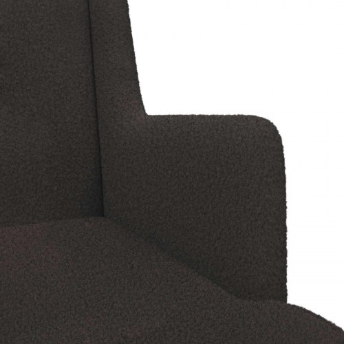 Lænestol i sort bouclé - 62 x 79 x 90 cm