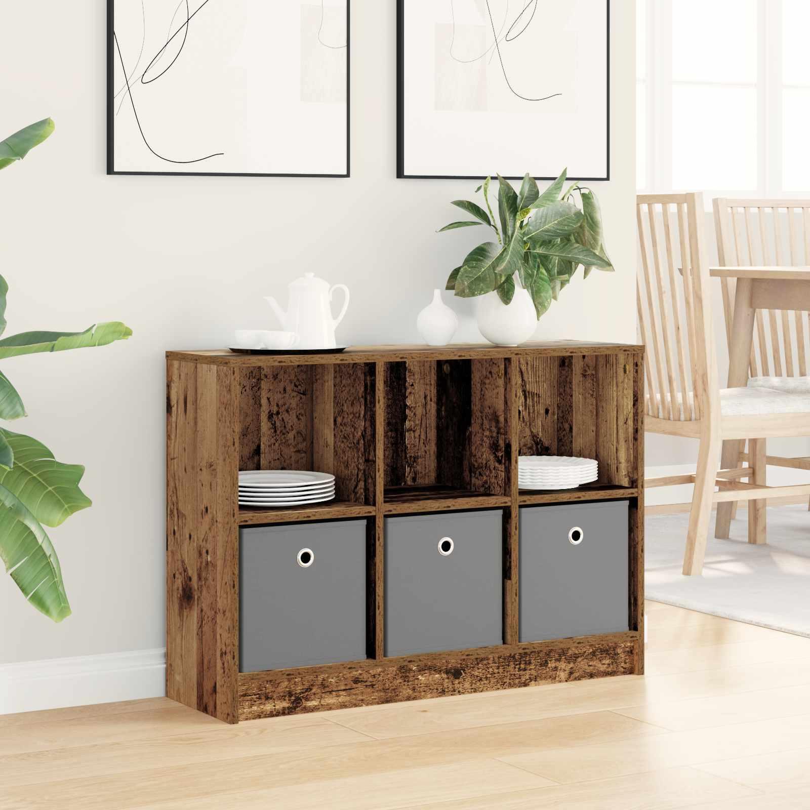 Sidebord med skuffe Gammelt træ 88,5 x 27,5 x 63,5 cm billede