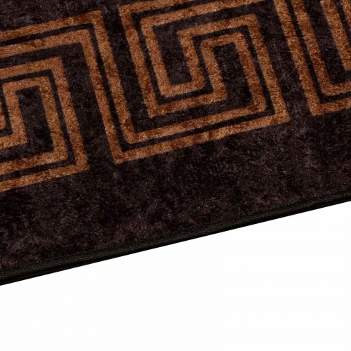 Løber tæppe MARSA - sort 50 × 200 cm, polyester med skridsikker PVC-bagside