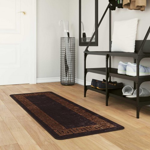 Løber tæppe MARSA - sort 50 × 150 cm, polyester med skridsikker PVC