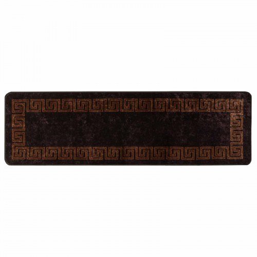 Løber tæppe MARSA - sort 50 × 150 cm, polyester med skridsikker PVC
