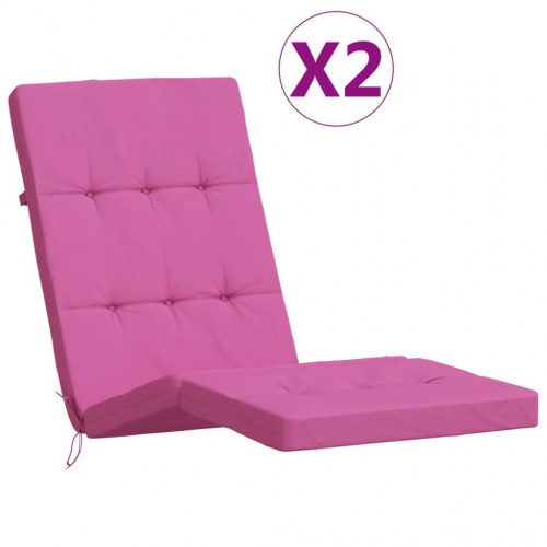 Hynder til dækstol - 2 stk. i oxfordstof, pink