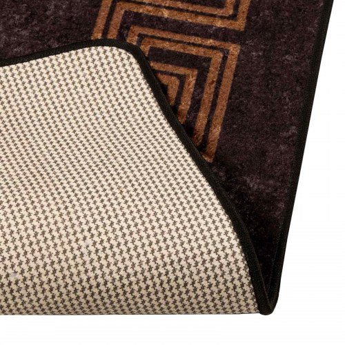 Løber tæppe Marsa - sort 50 × 100 cm, polyester med skridsikker PVC