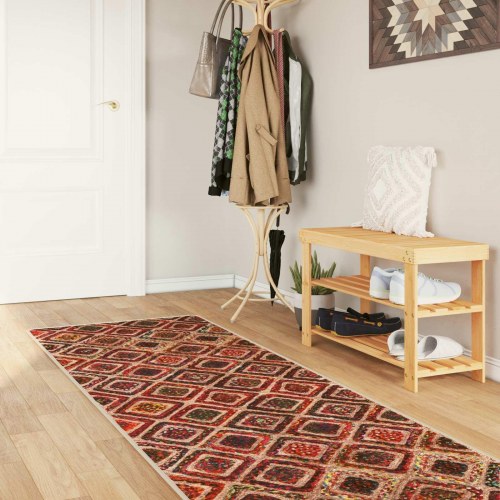 Løber tæppe - MARSA, flerfarvet 100 × 300 cm, polyester med skridsikker PVC