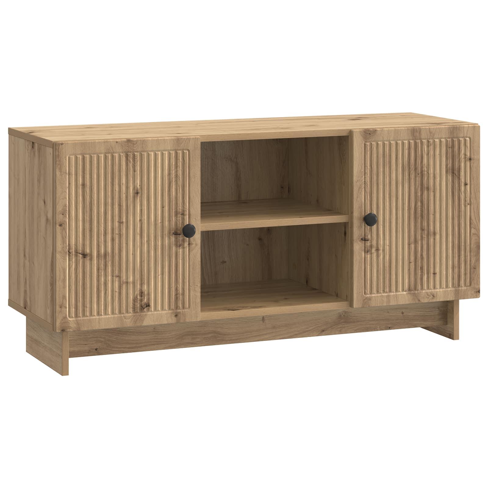 TV-skab Artisan Egetræ 102 x 34,5 x 50 cm Konstrueret træ billede