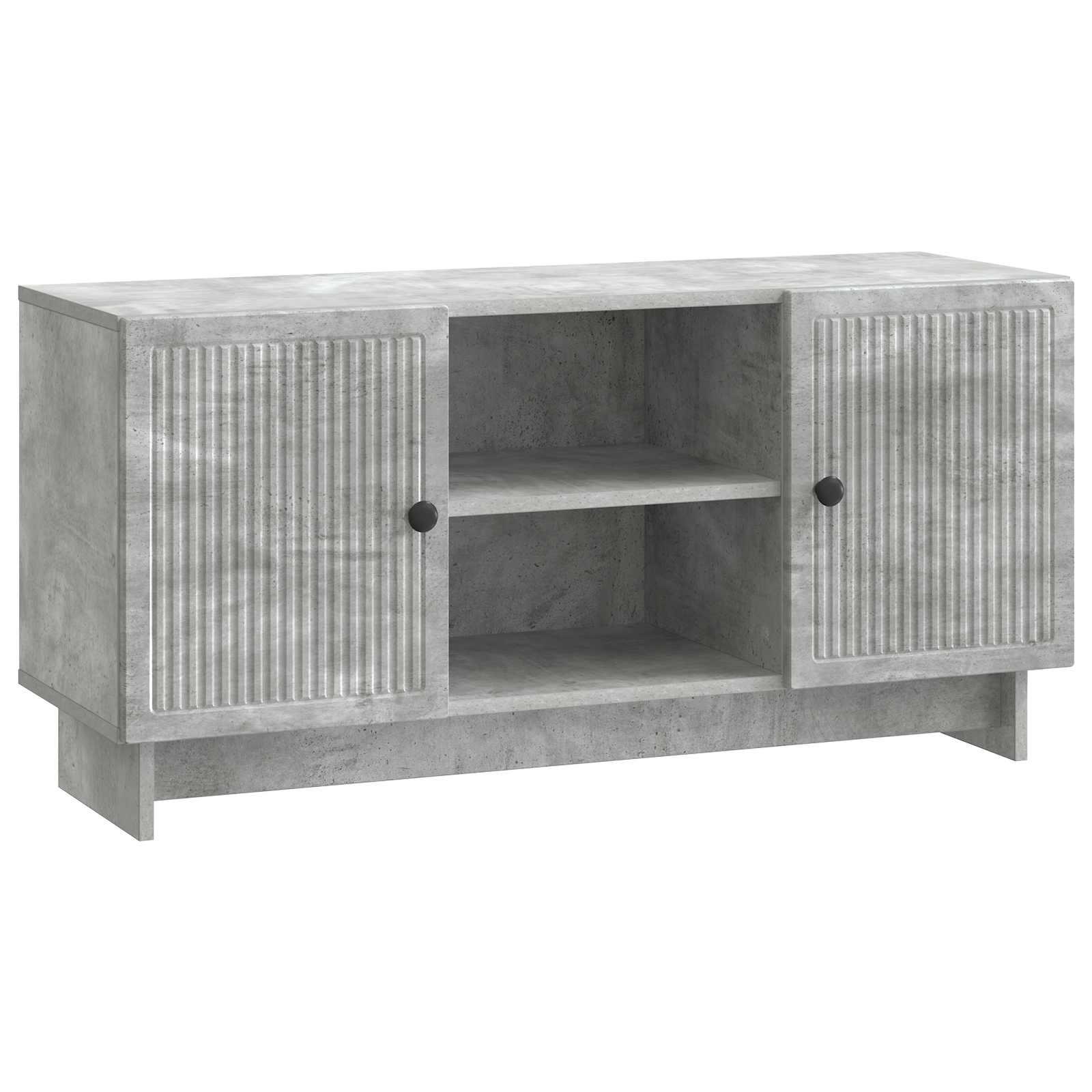 TV-skab Beton Grå 102 x 34,5 x 50 cm Konstrueret træ billede