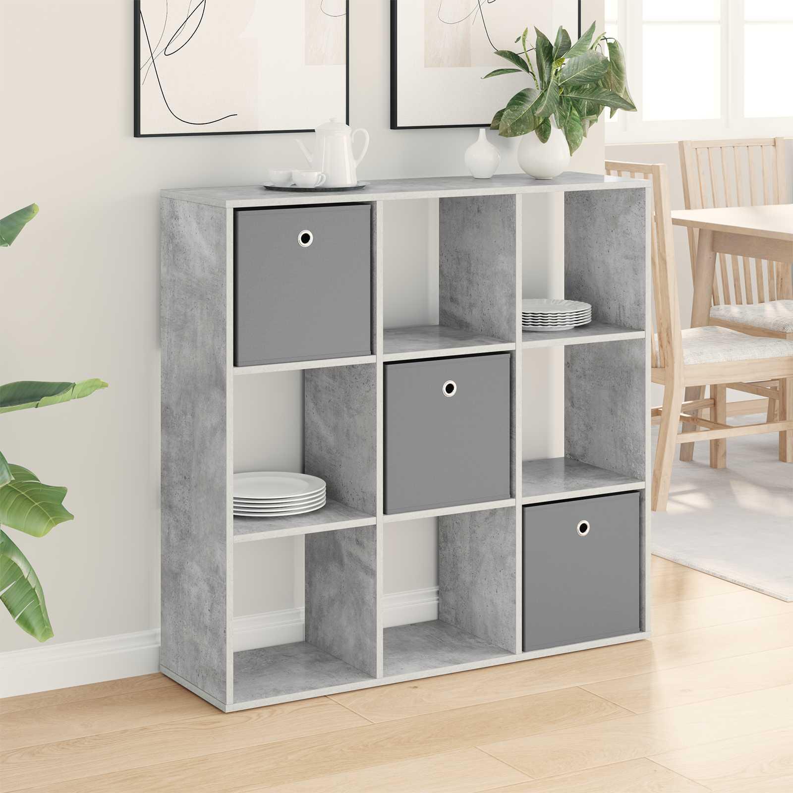 Sidebord med skuffe Beton Grå 102 x 31 x 99,5 cm billede