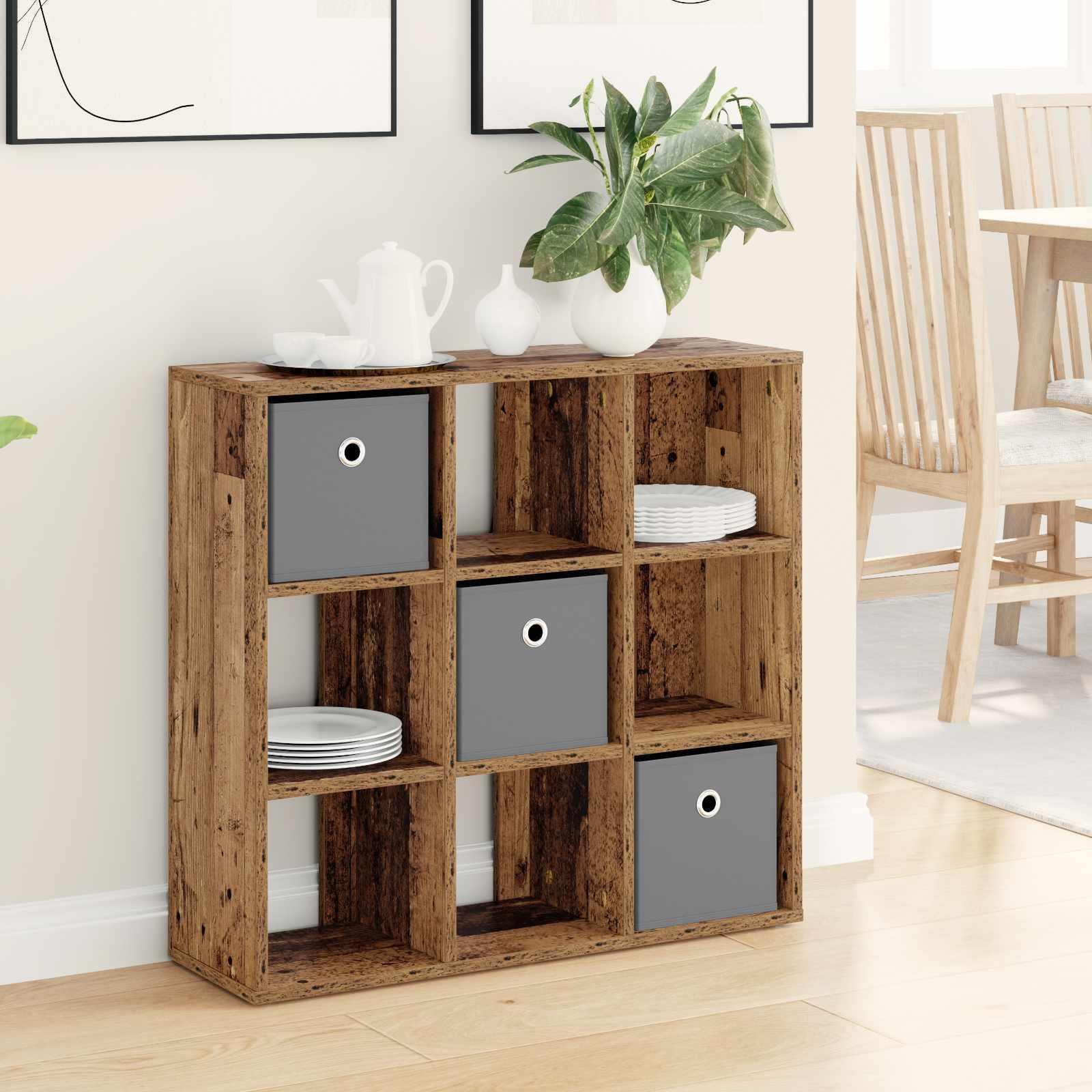 Sidebord med skuffe Gammelt træ 73,5 x 24 x 69,5 cm billede