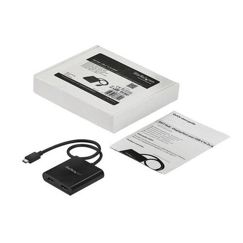 Dock Startech MSTCDP122HD 4K Ultra HD Sort