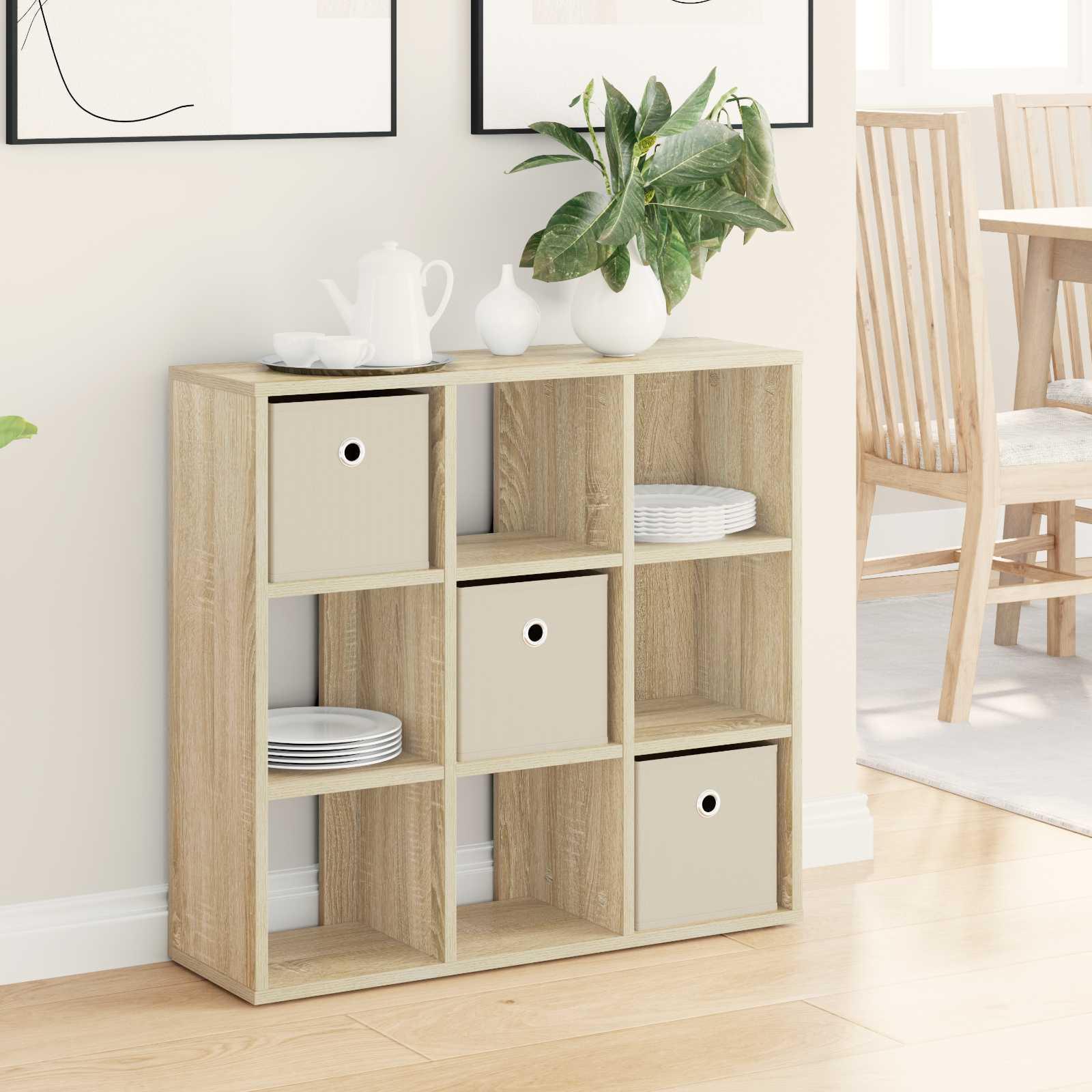 Sidebord med skuffe Sonoma eg 73,5 x 24 x 69,5 cm billede