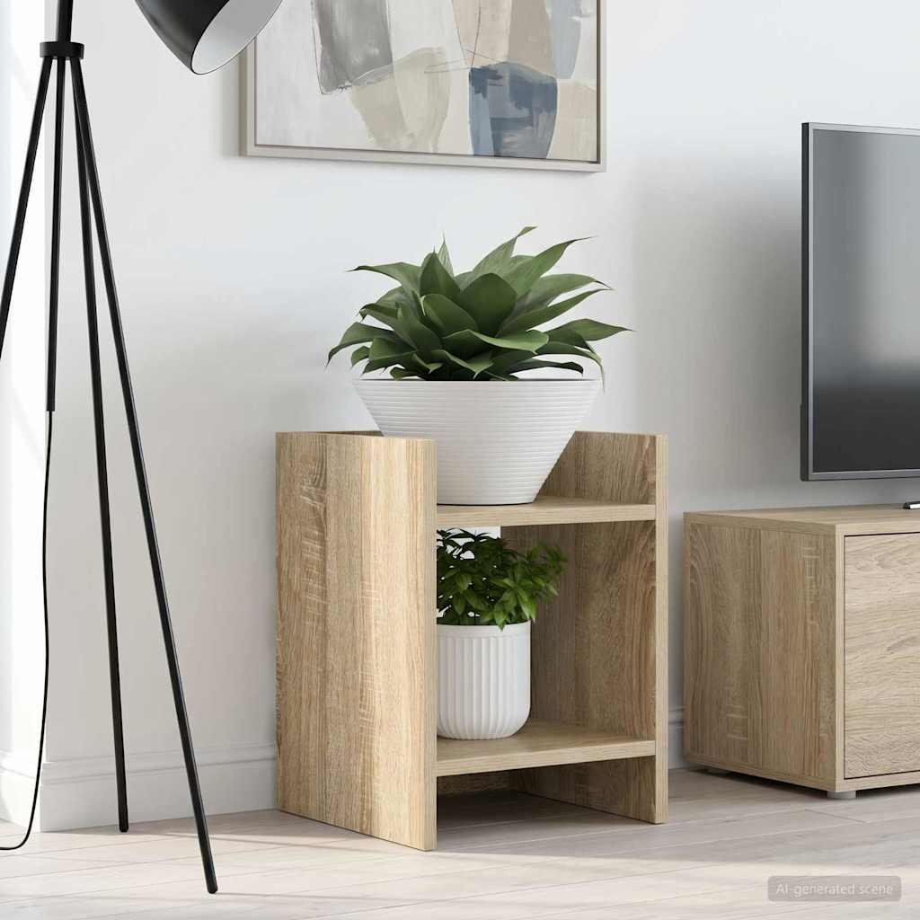 Planteholder i sonoma eg 30 × 30 × 40 cm - konstrueret træ