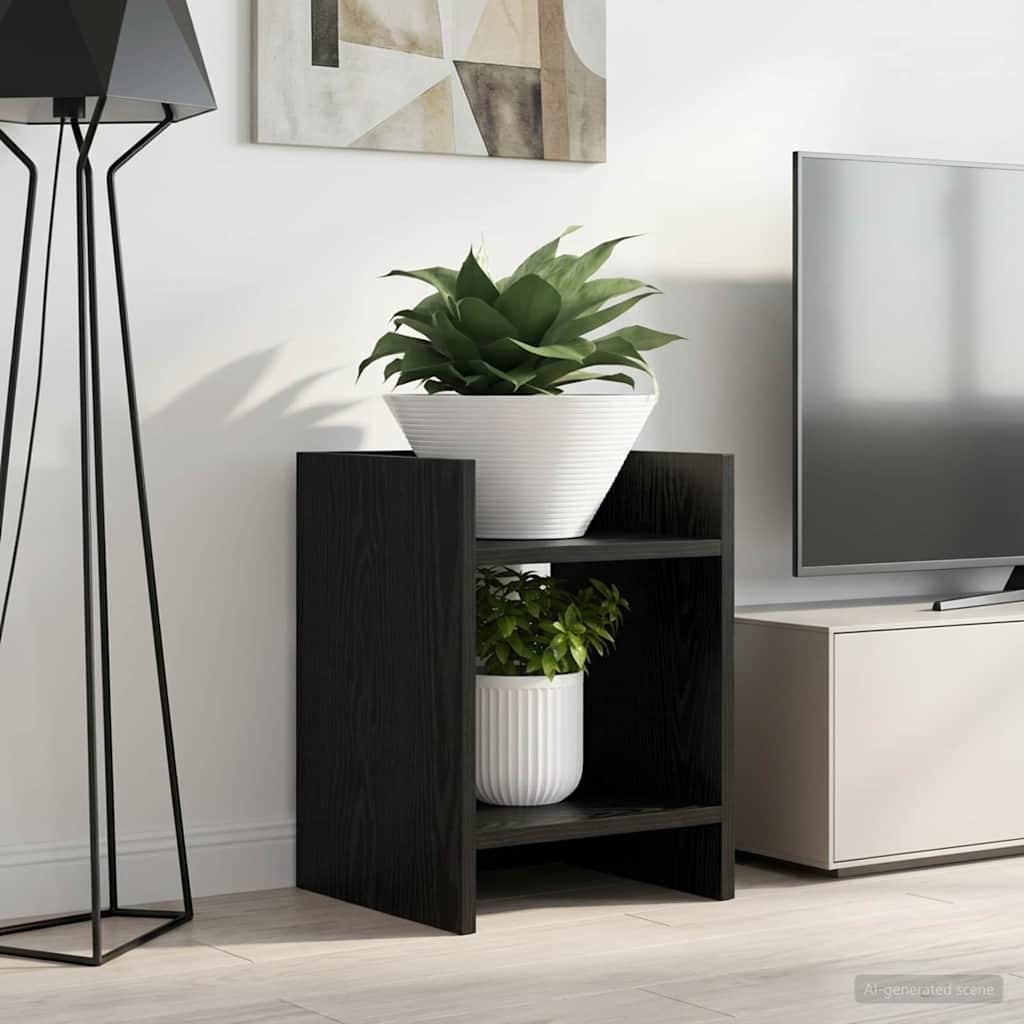Planteholder 2 stk Sort Eg 30 x 30 x 40 cm Konstrueret træ billede