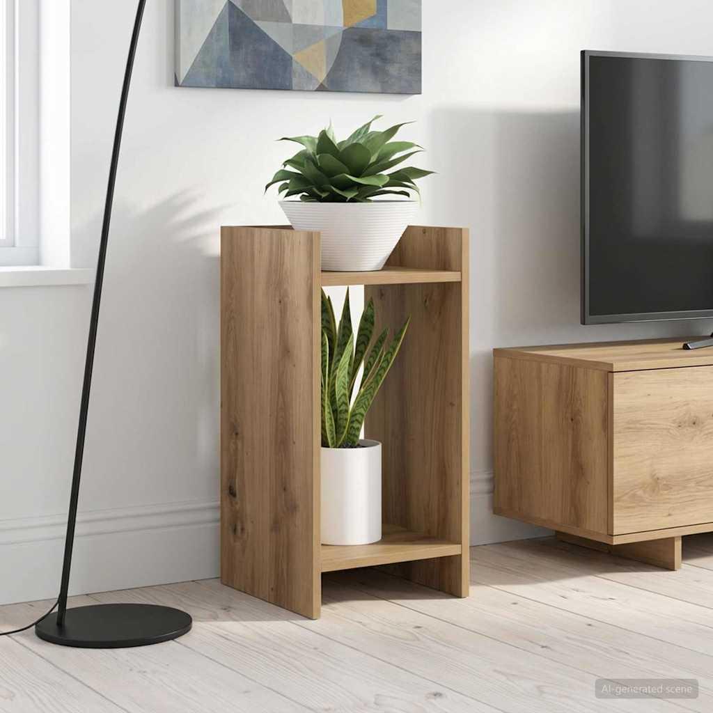 Planteholder sæt - 2 stk i artisan eg, 30 × 30 × 60 cm, konstrueret træ billede