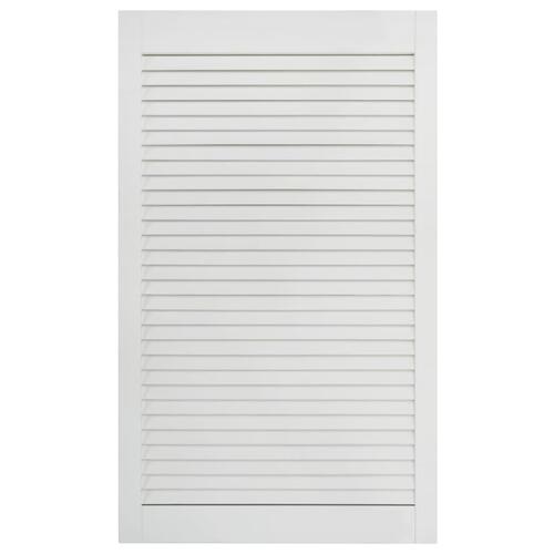 Skabslåger 2 stk. 99,3x49,4 cm lameldesign massivt fyr hvid