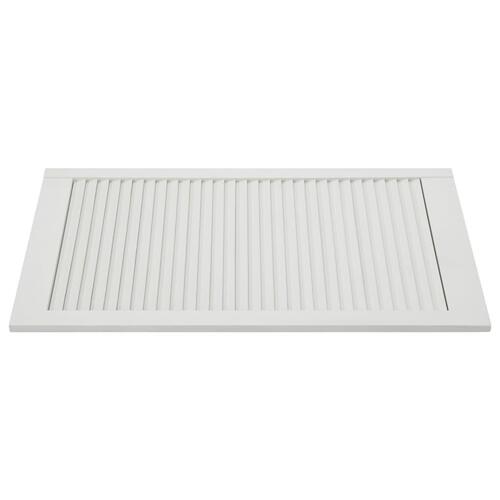 Skabslåger 2 stk. 99,3x49,4 cm lameldesign massivt fyr hvid