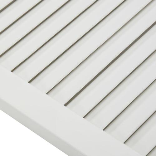 Skabslåger 2 stk. 99,3x49,4 cm lameldesign massivt fyr hvid
