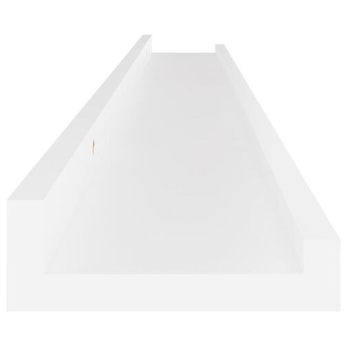 Væghylder 2 stk. 100x9x3 cm hvid