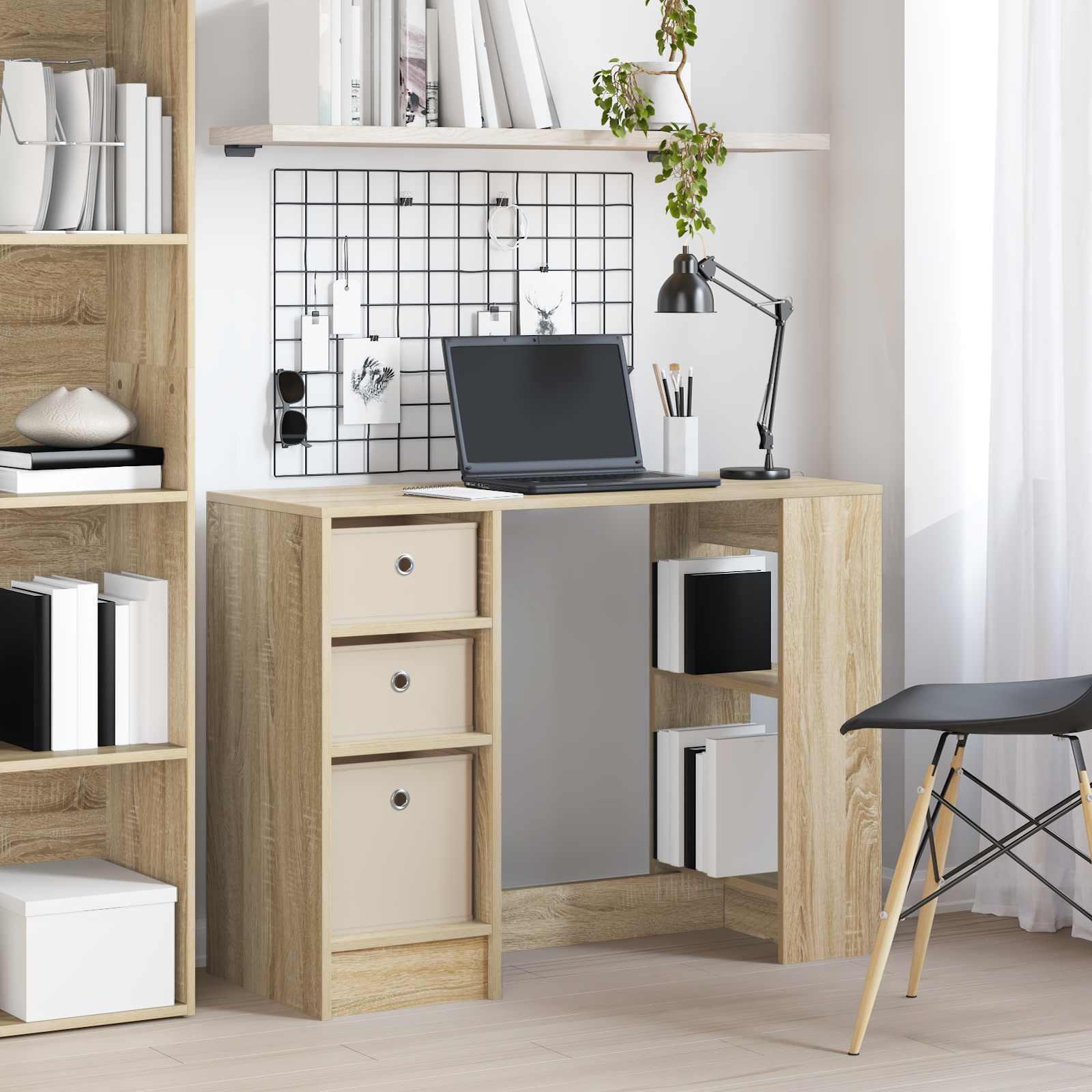 Bord med skuffe Sonoma eg 100 x 40 x 75 cm Konstrueret træ billede