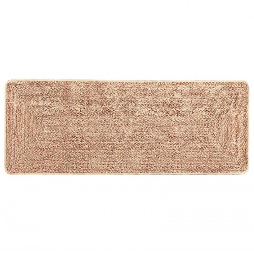 Løber-tæppe MARSA - gul 80 × 200 cm, polyester med skridsikker PVC-bagside