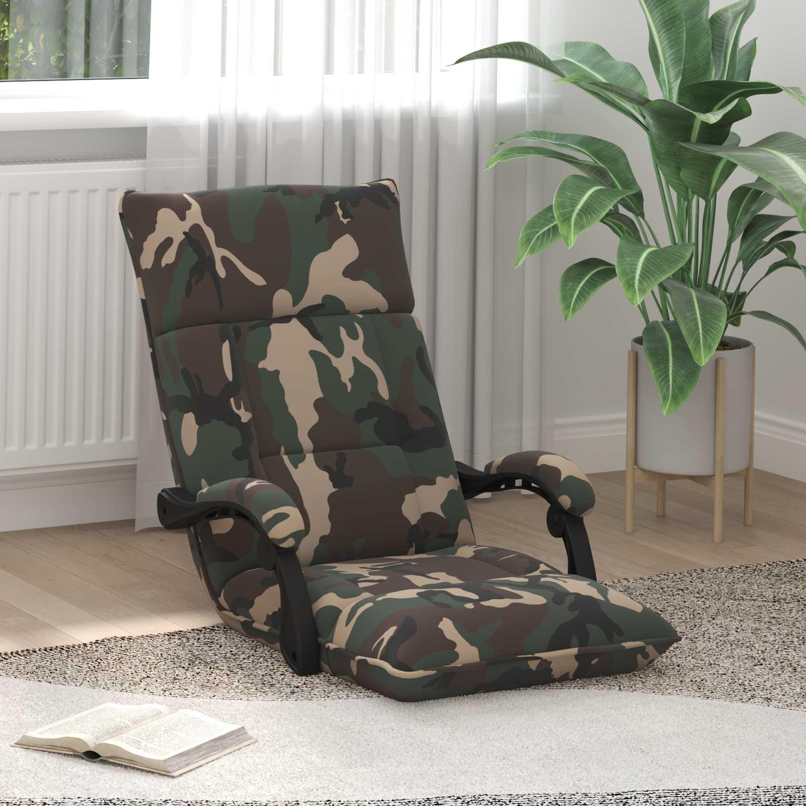 Gulvstol Army Grøn 66 x 66 x 80 cm Stof billede