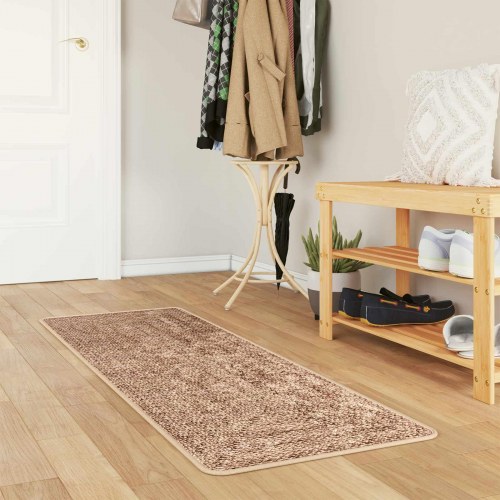 Løber tæppe MARSA - gul 50 × 200 cm, polyester med skridsikker PVC-bagside