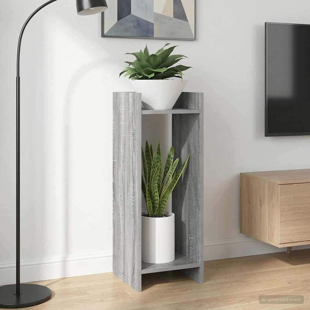 Planteholder 2 stk Grå Sonoma 30 x 30 x 80 cm Konstrueret træ billede