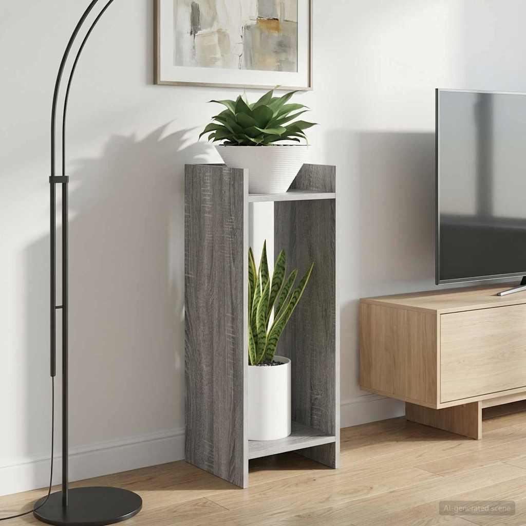 Planteholder i grå sonoma - konstrueret træ 30 × 30 × 80 cm
