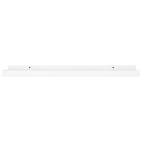 Billedhylder 2 stk. 60x9x3 cm MDF hvid