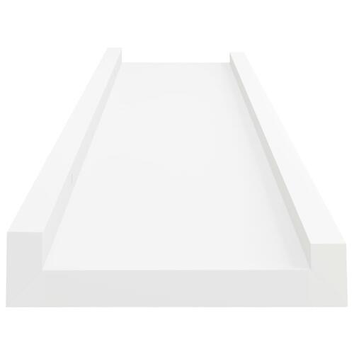 Billedhylder 2 stk. 60x9x3 cm MDF hvid