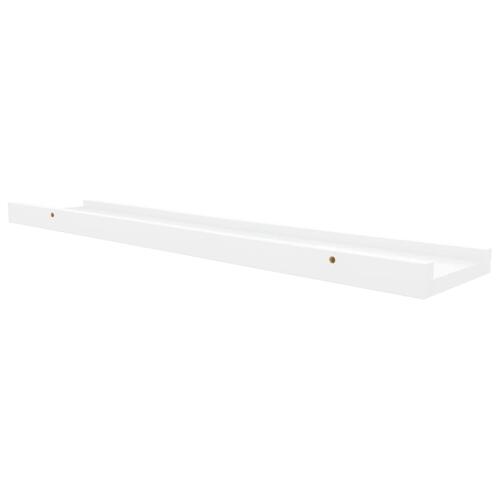 Billedhylder 2 stk. 60x9x3 cm MDF hvid