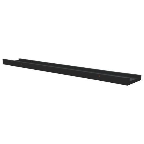 Gallerihylder 2 stk. 80x9x3 cm MDF sort