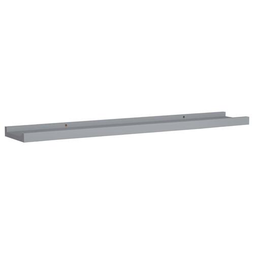Gallerihylder 2 stk. 80x9x3 cm MDF grå