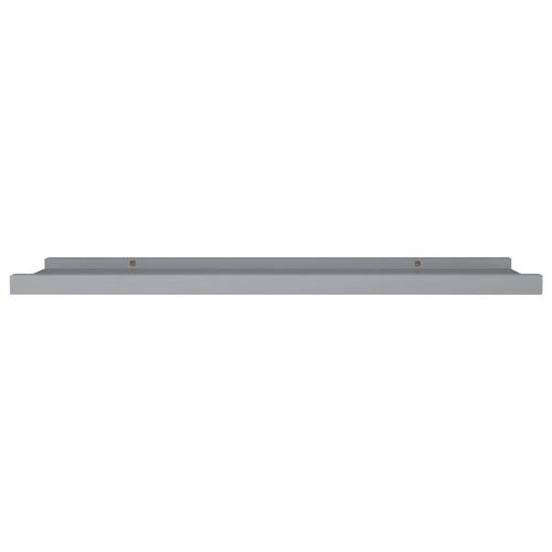 Gallerihylder 2 stk. 80x9x3 cm MDF grå