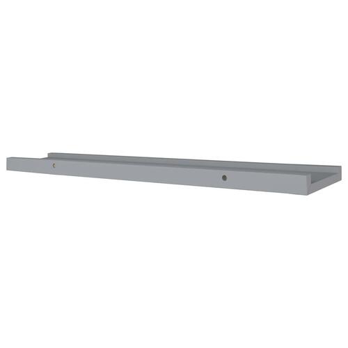 Gallerihylder 2 stk. 80x9x3 cm MDF grå