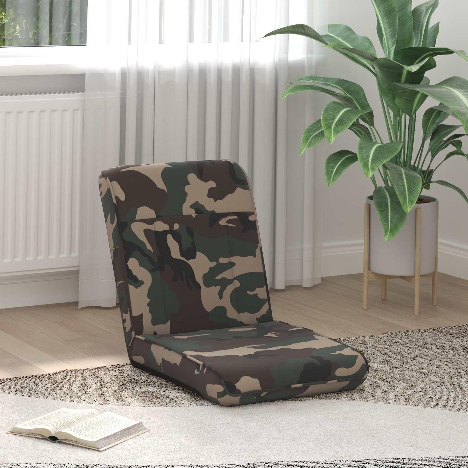 Gulvstol Army Grøn 50 x 73 x 60 cm Stof billede