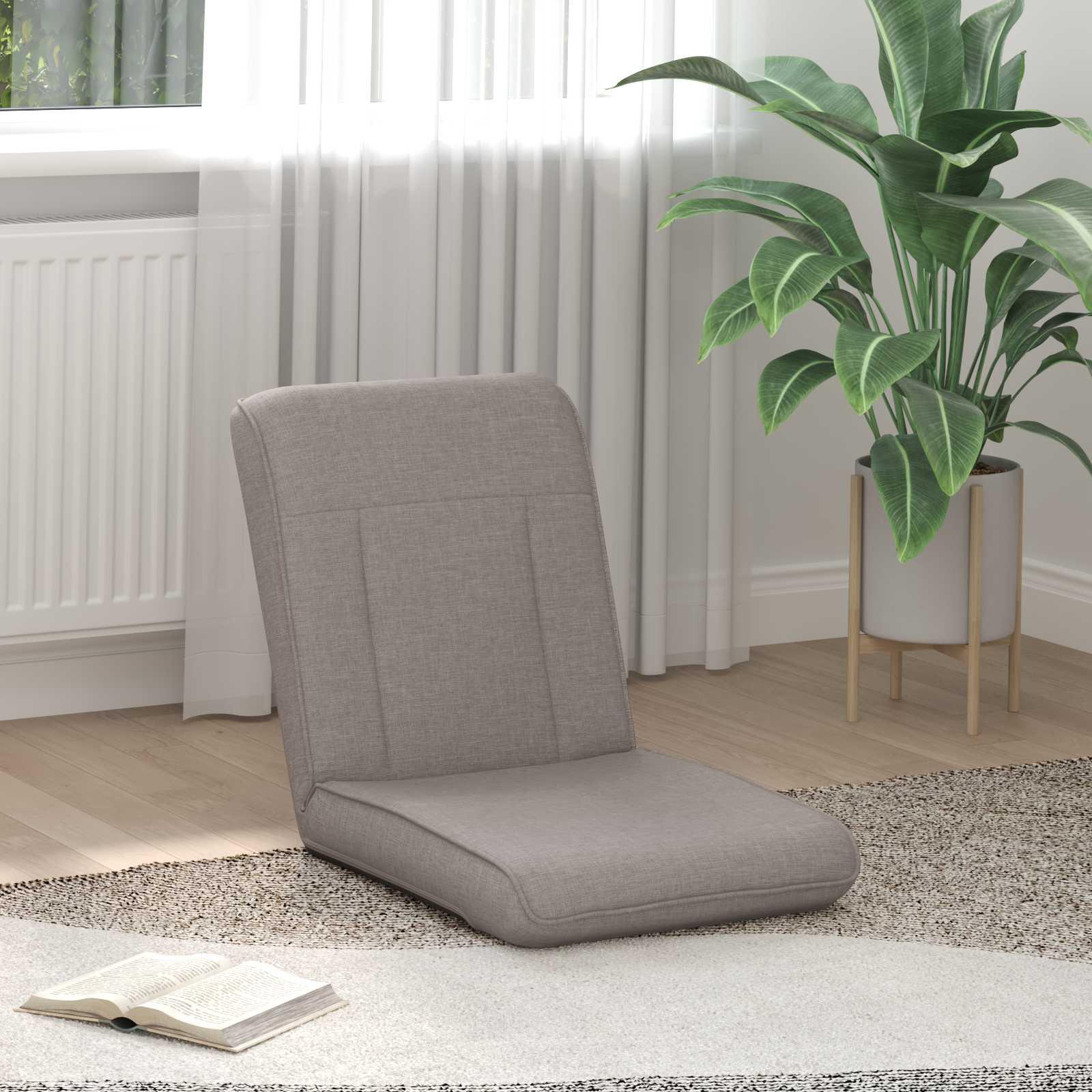 Gulvstol Gråbrun 50 x 73 x 60 cm Stof billede