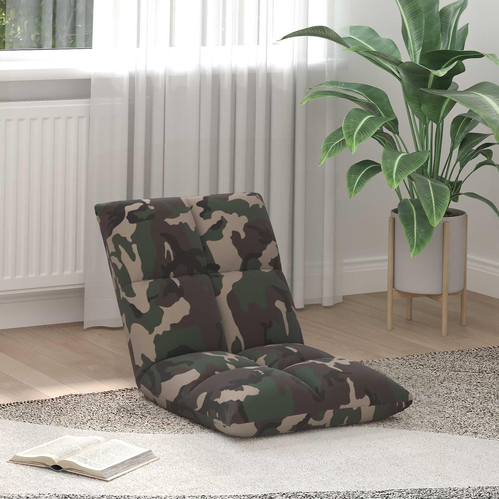 Gulvstol Army Grøn 50 x 61 x 57 cm Stof billede