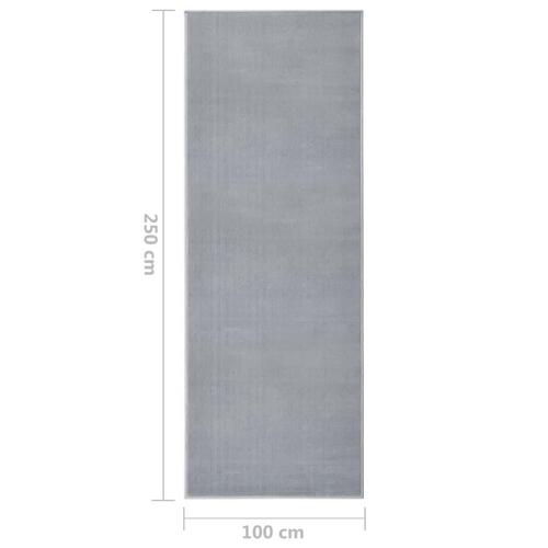 Tæppeløber 100x250 cm BCF grå