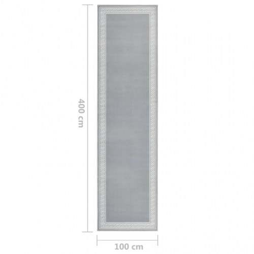 Tæppeløber 100x400 cm med motiv BCF grå